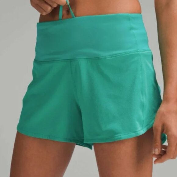 lululemon athletica Pants - Lululemon Speed Up High Rise Lined Short 4” Kelly Green Size 2